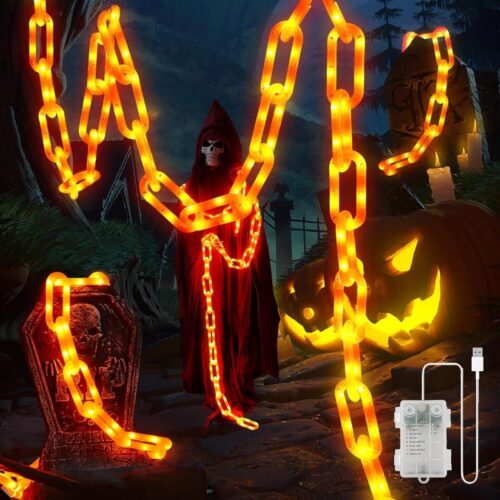Halloween Decor Plastic Chain String Lights