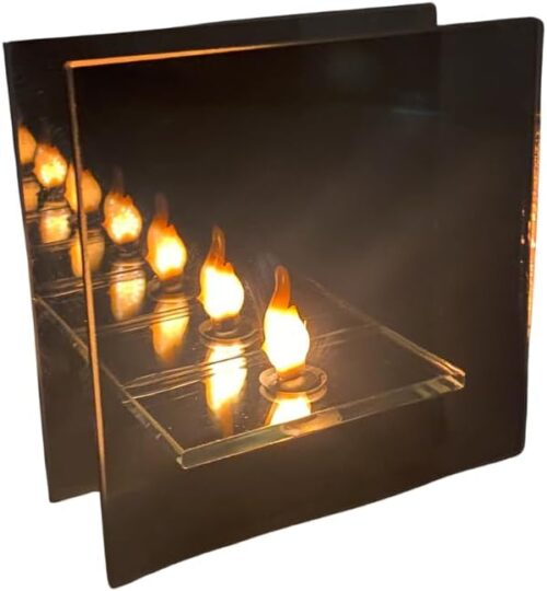 Smoke Infinity Flame LED Lamp-Square Shape