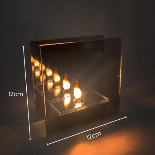 Smoke Infinity Flame LED Lamp-Square Shape
